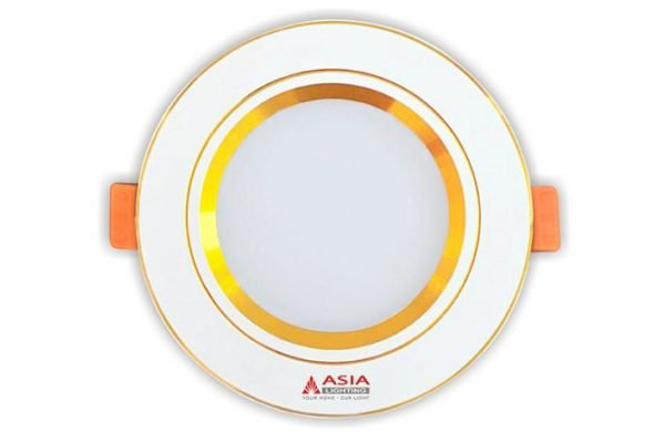 Đèn LED âm trần mặt vàng đổi màu 9w MV9 Asia