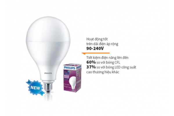 Đèn led Bulb Hi-Lumen 32W E27 A80 Philips